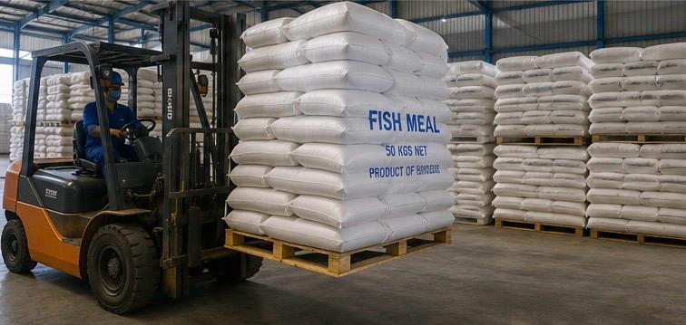 Fish meal packaging